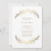 Gold Laurel Foto Graduation Party Kaart (Achterkant)