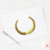 Gold Laurel krans Sticker (Envelop)