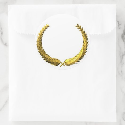 Gold Laurel krans Sticker (Tas)