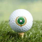 Gold Laurel Leaf Golf Club gepersonaliseerd Golfballen (Insitu Shirt)