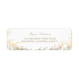 Gold Laurel takken bruiloft Etiket