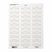 Gold Laurel takken bruiloft Etiket (Full Sheet)