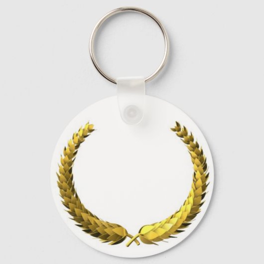 Gold Laurel Wreath Sleutelhanger (Voorkant)