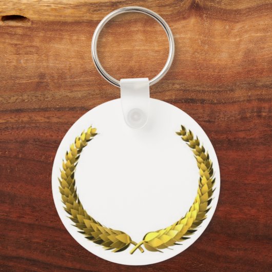 Gold Laurel Wreath Sleutelhanger (Voorkant)