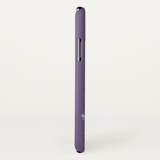 Gold Lavender Dusty Blue Pink Floral Monogram Case-Mate iPhone Case (Achterkant / rechts)