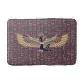 Gold Lavender Egyptian Princess Hieroglyphs Badmat (Voorkant)