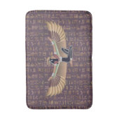 Gold Lavender Egyptian Princess Hieroglyphs Badmat (Voorkant Verticaal)