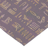 Gold Lavender Egyptian Princess Hieroglyphs Medium Tafelloper (Hoek)