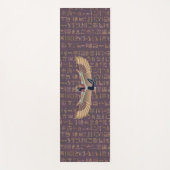 Gold Lavender Egyptian Princess Hieroglyphs Yogamat (Voorkant)