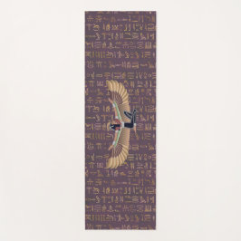 Gold Lavender Egyptian Princess Hieroglyphs Yogamat