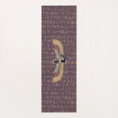 Gold Lavender Egyptian Princess Hieroglyphs Yogamat (Achterkant)