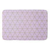 Gold Lavender Geometric Triangles Boho Glam Badmat (Voorkant)