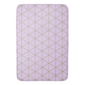 Gold Lavender Geometric Triangles Boho Glam Badmat (Voorkant Verticaal)