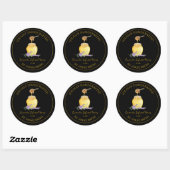 Gold Lavender Infused Honey Label | Black (Vel)
