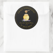 Gold Lavender Infused Honey Label | Black (Tas)