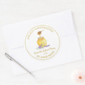Gold Lavender Infused Honey Label | Wit (Envelop)
