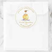 Gold Lavender Infused Honey Label | Wit (Tas)
