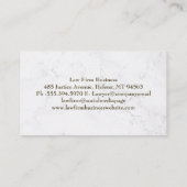 Gold Law vulpen Logo | Gouden achtergrond Visitekaartje (Achterkant)