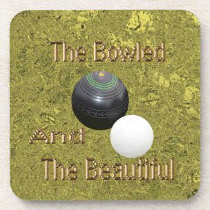 Gold Lawn Bowls Bowled Beauful Bier Onderzetter