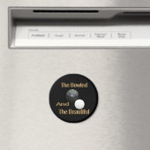 Gold Lawn Bowls Bowled en Mooi, magneet (Insitu (Vaatwasser))