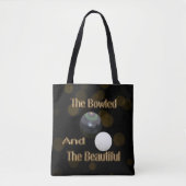 Gold Lawn Bowls Bowled-vormgeving Tote Bag (Voorkant)