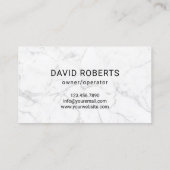 Gold Lawn Care Logo Black Marble Landscaping Visitekaartje (Achterkant)