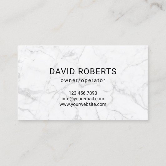 Gold Lawn Care Logo Black Marble Landscaping Visitekaartje (Achterkant)