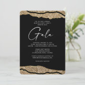 Gold Layers Gala Uitnodiging (Staand voorkant)