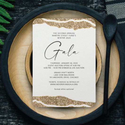 Gold Layers Gala Uitnodiging