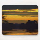 Gold Layers Sunset Mousepad Muismat (Voorkant)