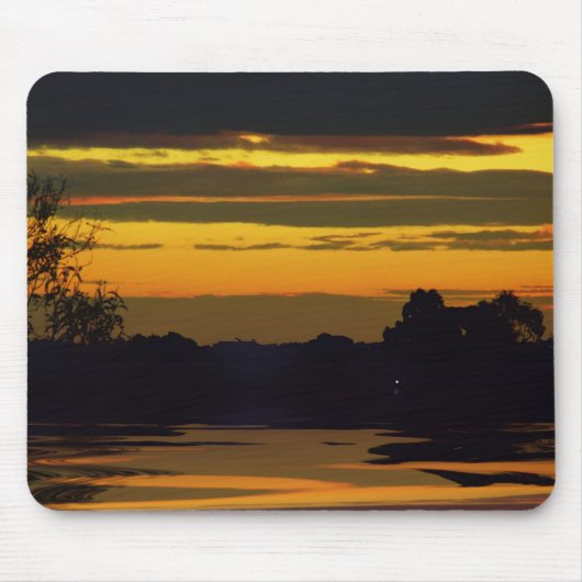 Gold Layers Sunset Mousepad Muismat (Voorkant)