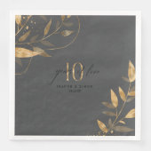 Gold Leaf 10th Anniversary Years of Love ID1169 Servet (Voorkant)