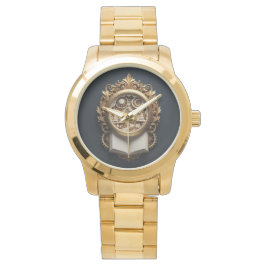 Gold Leaf 3D Luxury Memory Watch Horloge