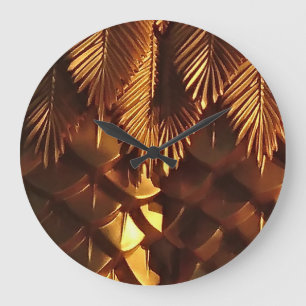 Gold Leaf Acrylic Wall klok