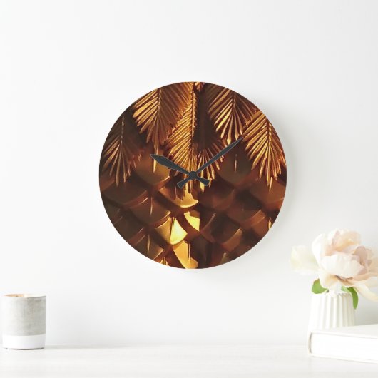 Gold Leaf Acrylic Wall klok (Huis)