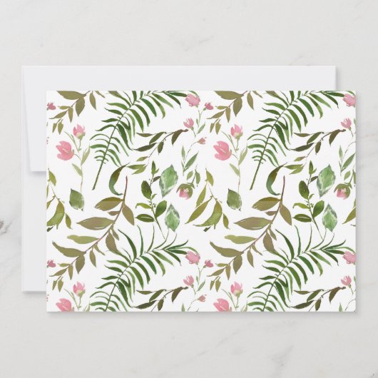 Gold Leaf Afstuderen Foto Aankondiging (Achterkant)