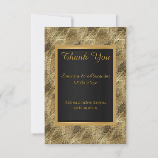 GOLD LEAF BLACK BOTANICAL KAART (Voorkant)