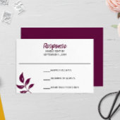 Gold Leaf Bruiloft RSVP Kaart