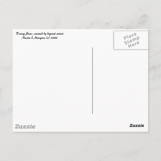 Gold Leaf Butterfly Briefkaart (Achterkant)