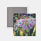 Gold Leaf Butterfly Magneet (Voorkant / Achterkant)