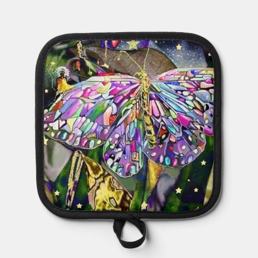 Gold Leaf Butterfly Pannenlap (Voorkant)