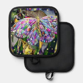 Gold Leaf Butterfly Pannenlap (Voorkant / Achterkant)