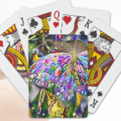 Gold Leaf Butterfly Pokerkaarten