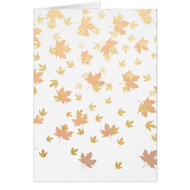 Gold Leaf-Confetti op duidelijke achtergrond (Voorkant)