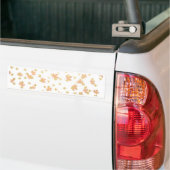 Gold Leaf-Confetti op duidelijke achtergrond Bumpersticker (Op Truck)