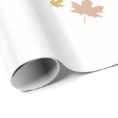 Gold Leaf-Confetti op duidelijke achtergrond Cadeaupapier (Rol Hoek)