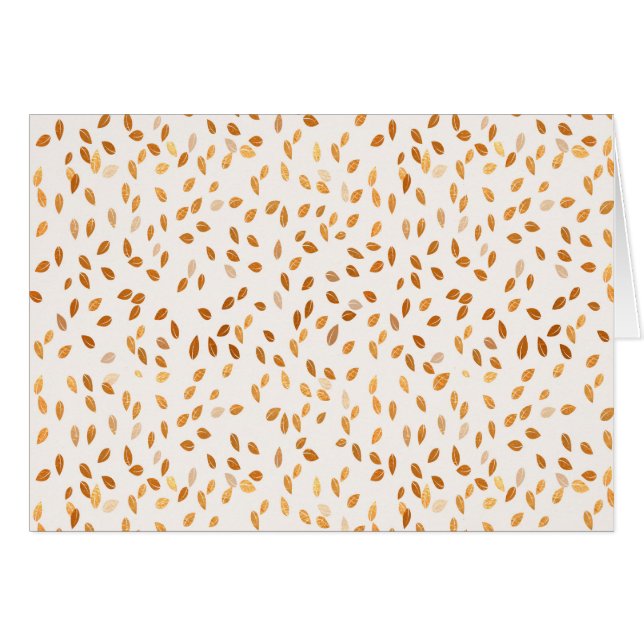 Gold Leaf-Confetti op roze achtergrond (Voorkant Horizontaal)