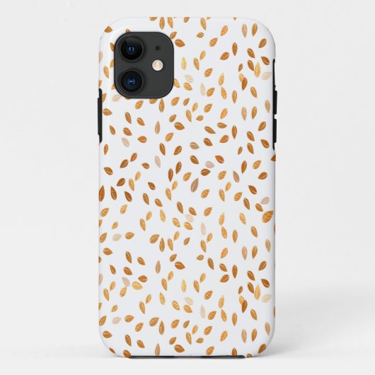 Gold Leaf Confetti Pattern Case-Mate iPhone Case (Achterkant)