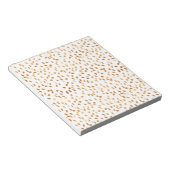 Gold Leaf Confetti Pattern Notitieblok (Schuin)