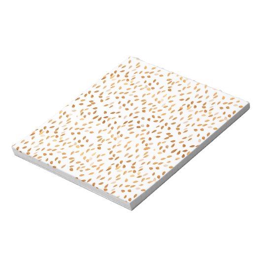 Gold Leaf Confetti Pattern Notitieblok (Linkerzijde)